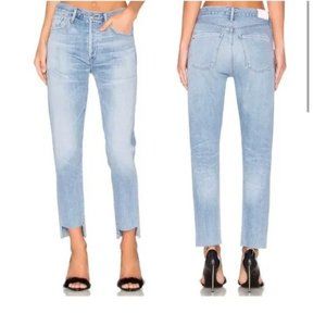 Citizens of Humanity Liya Hi-Lo Hem Classic Fit Light Wash Jeans